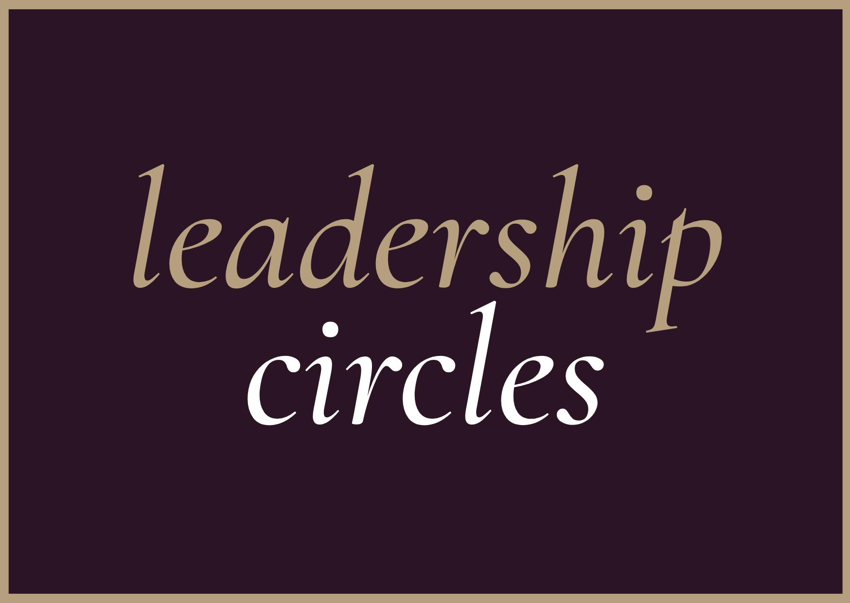 leadership circles